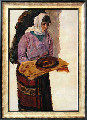 Папикян Альберт Степанович. Этюд к картине «Лушкин в Гюмри» (жена А.С. Папикяна)